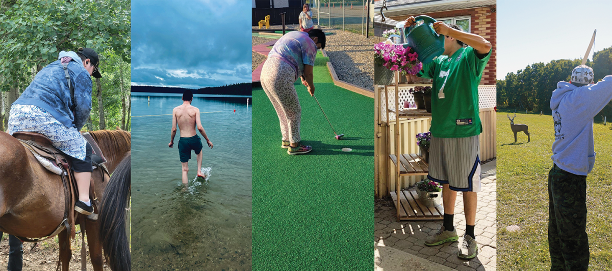 lots of young people doing a variety of activities