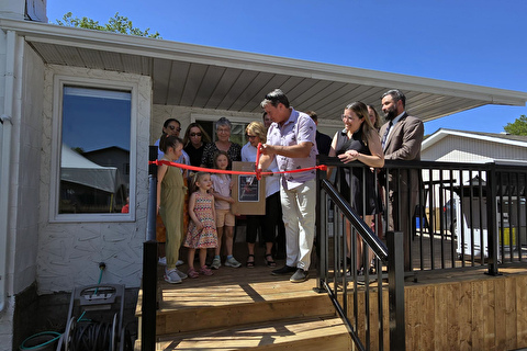 group ribbon cutting