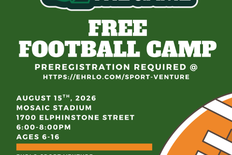 football camp poster